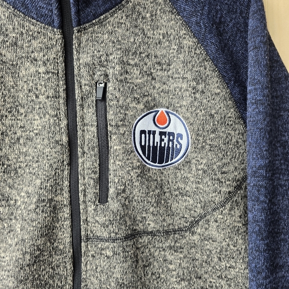 Edmonton Oilers G-III Sports Carl Banks Switchback Raglan Full Zip Jacket XL - Picture 4 of 9